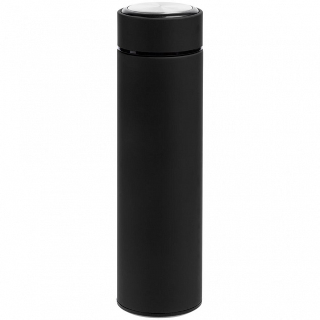Термос с ситечком Percola, черный с логотипом в Нефтекамске заказать по выгодной цене в кибермаркете AvroraStore