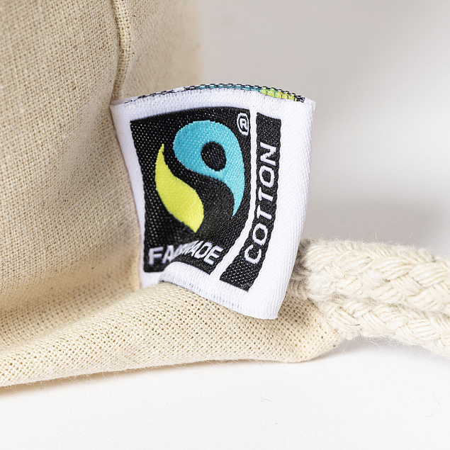 Мешок с затяжками Санфер Fairtrade с логотипом в Нефтекамске заказать по выгодной цене в кибермаркете AvroraStore