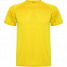 Спортивная футболка MONTECARLO мужская, ЖЕЛТЫЙ L с логотипом в Нефтекамске заказать по выгодной цене в кибермаркете AvroraStore