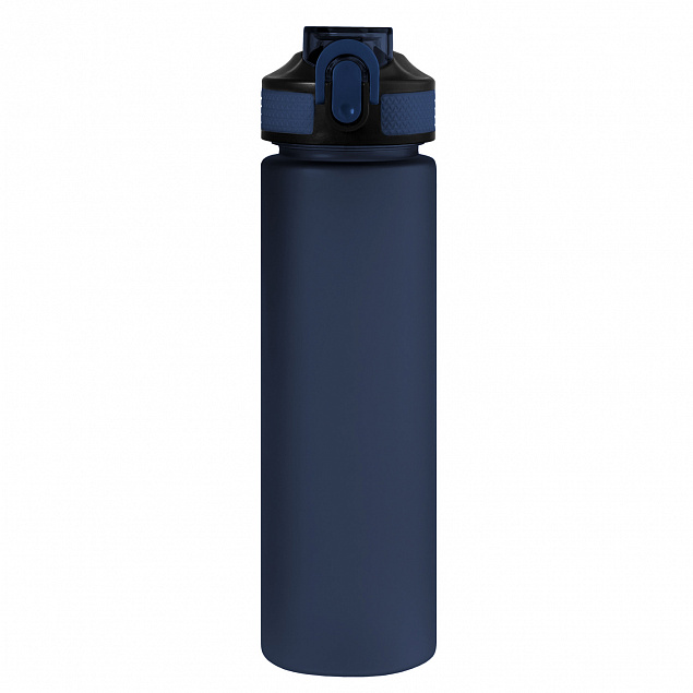 Спортивная бутылка для воды, Flip, 700 ml, синяя с логотипом в Нефтекамске заказать по выгодной цене в кибермаркете AvroraStore