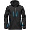 Куртка софтшелл мужская Patrol, черная с синим с логотипом в Нефтекамске заказать по выгодной цене в кибермаркете AvroraStore