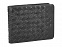 Бумажник Mano Don Luca, натуральная кожа в черном цвете, 12,5 х 9,7 см с логотипом в Нефтекамске заказать по выгодной цене в кибермаркете AvroraStore