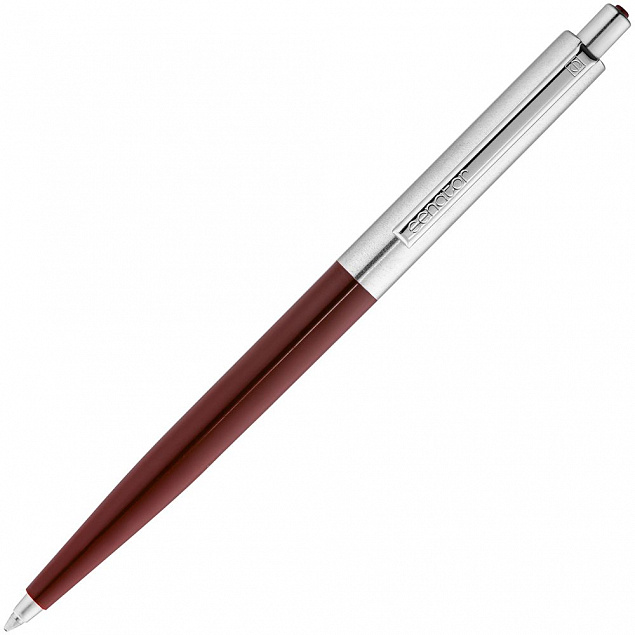 Ручка шариковая Senator Point Metal, красная с логотипом в Нефтекамске заказать по выгодной цене в кибермаркете AvroraStore