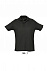 Рубашка поло SUMMER II, черный с логотипом в Нефтекамске заказать по выгодной цене в кибермаркете AvroraStore
