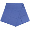 Складной коврик для занятий спортом Flatters, синий с логотипом в Нефтекамске заказать по выгодной цене в кибермаркете AvroraStore