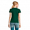 Футболка женская IMPERIAL WOMEN XXL тёмно-зелёный 100% хлопок 190г/м2 с логотипом в Нефтекамске заказать по выгодной цене в кибермаркете AvroraStore