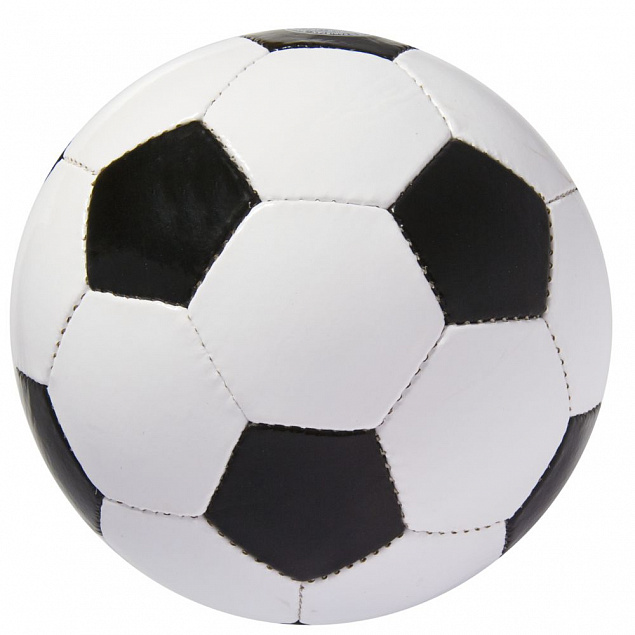 Мяч футбольный Hat-trick, черный с логотипом в Нефтекамске заказать по выгодной цене в кибермаркете AvroraStore