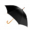 Зонт-трость Arwood - Черный AA с логотипом в Нефтекамске заказать по выгодной цене в кибермаркете AvroraStore