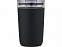 Bello, стеклянная кружка объемом 420 мл с внешней стенкой из переработанного пластика, черный с логотипом в Нефтекамске заказать по выгодной цене в кибермаркете AvroraStore