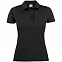 Рубашка поло женская SURF LADY, черная с логотипом в Нефтекамске заказать по выгодной цене в кибермаркете AvroraStore