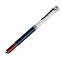 AMBASSADOR, ручка-роллер,  металл,  красно-синий-белый с логотипом в Нефтекамске заказать по выгодной цене в кибермаркете AvroraStore