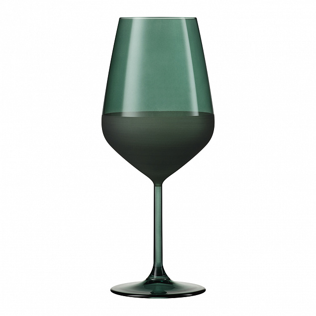 Бокал для вина, Emerald, 490 ml, зеленый с логотипом в Нефтекамске заказать по выгодной цене в кибермаркете AvroraStore