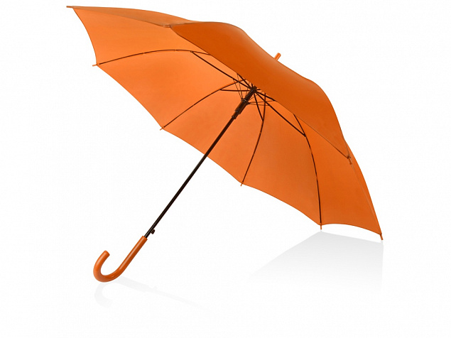 Зонт-трость Яркость, оранжевый с логотипом в Нефтекамске заказать по выгодной цене в кибермаркете AvroraStore
