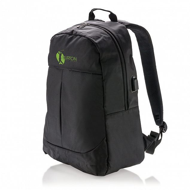 Рюкзак для ноутбука Power с USB-портом с логотипом в Нефтекамске заказать по выгодной цене в кибермаркете AvroraStore