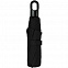 Зонт складной Clevis с ручкой-карабином, черный с логотипом в Нефтекамске заказать по выгодной цене в кибермаркете AvroraStore