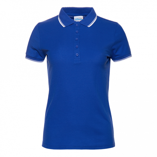 Рубашка поло Рубашка 04BK Синий с логотипом в Нефтекамске заказать по выгодной цене в кибермаркете AvroraStore