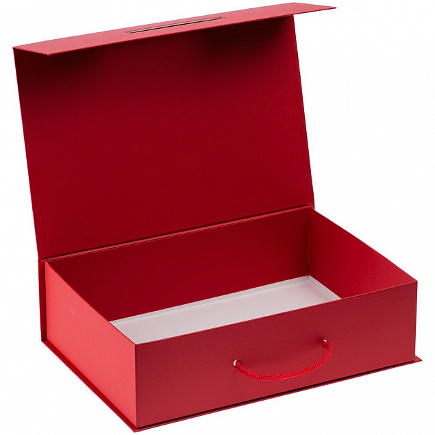 Коробка Case, подарочная, красная с логотипом в Нефтекамске заказать по выгодной цене в кибермаркете AvroraStore
