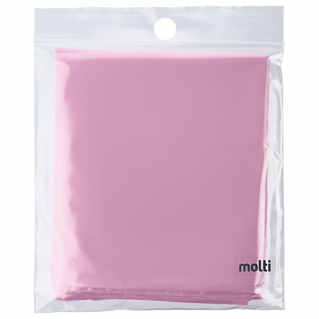Дождевик-плащ CloudTime, розовый с логотипом в Нефтекамске заказать по выгодной цене в кибермаркете AvroraStore