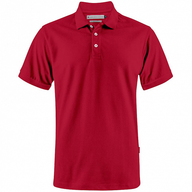 Рубашка поло мужская Sunset, красная с логотипом в Нефтекамске заказать по выгодной цене в кибермаркете AvroraStore