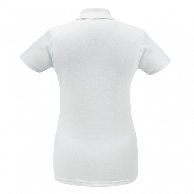 Рубашка поло женская ID.001 белая с логотипом в Нефтекамске заказать по выгодной цене в кибермаркете AvroraStore