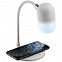 Лампа с колонкой и беспроводной зарядкой lampaTon, белая с логотипом в Нефтекамске заказать по выгодной цене в кибермаркете AvroraStore