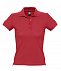 Рубашка поло женская PEOPLE 210, красная с логотипом в Нефтекамске заказать по выгодной цене в кибермаркете AvroraStore
