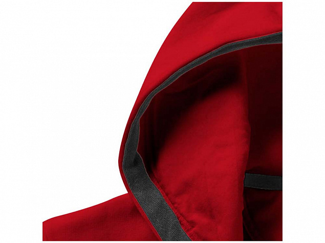Толстовка Arora мужская с капюшоном, красный с логотипом в Нефтекамске заказать по выгодной цене в кибермаркете AvroraStore