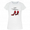 Футболка женская «Добро должно быть с каблуками», белая с логотипом в Нефтекамске заказать по выгодной цене в кибермаркете AvroraStore