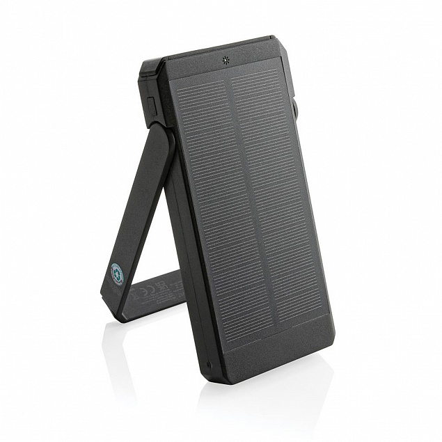 Внешний аккумулятор Skywave на солнечной батарее из переработанного пластика RCS, 10 000 mAh с логотипом в Нефтекамске заказать по выгодной цене в кибермаркете AvroraStore