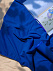 Флисовый плед Warm&Peace, ярко-синий с логотипом в Нефтекамске заказать по выгодной цене в кибермаркете AvroraStore