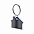 Брелок ZOSIN, нержав. сталь, синий, 4.2*3.7*0.4см с логотипом в Нефтекамске заказать по выгодной цене в кибермаркете AvroraStore