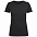 Футболка женская Ladies American U, черная с логотипом в Нефтекамске заказать по выгодной цене в кибермаркете AvroraStore