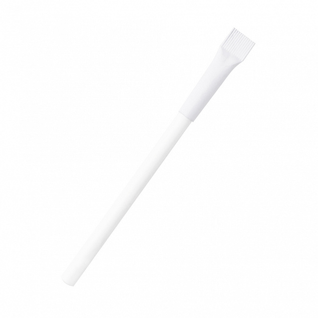 Ручка картонная Greta с колпачком - Белый BB с логотипом в Нефтекамске заказать по выгодной цене в кибермаркете AvroraStore