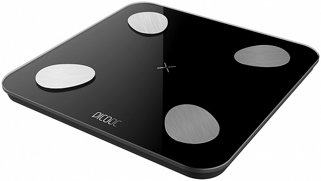 Умные диагностические весы Picooc Mini Lite Black (6924917717469), черный с логотипом в Нефтекамске заказать по выгодной цене в кибермаркете AvroraStore