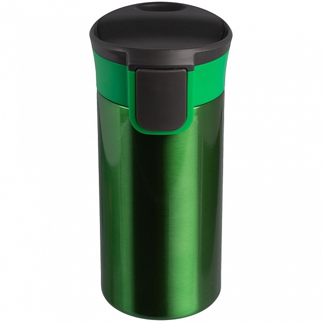 Термостакан Tralee, зеленый с логотипом в Нефтекамске заказать по выгодной цене в кибермаркете AvroraStore