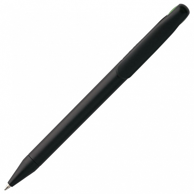 Ручка шариковая Prodir DS1 TMM Dot, черная с зеленым с логотипом в Нефтекамске заказать по выгодной цене в кибермаркете AvroraStore
