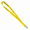 Ланъярд NECK, желтый, полиэстер, 2х50 см с логотипом в Нефтекамске заказать по выгодной цене в кибермаркете AvroraStore