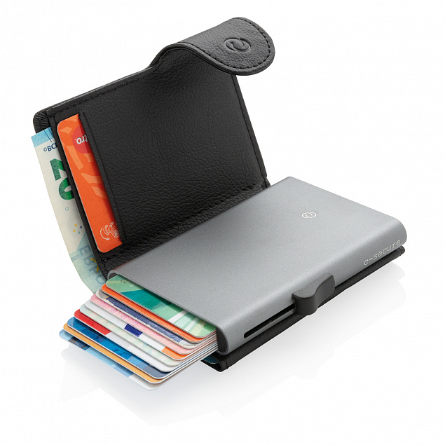 Кошелек XL с держателем для карт C-Secure RFID с логотипом в Нефтекамске заказать по выгодной цене в кибермаркете AvroraStore