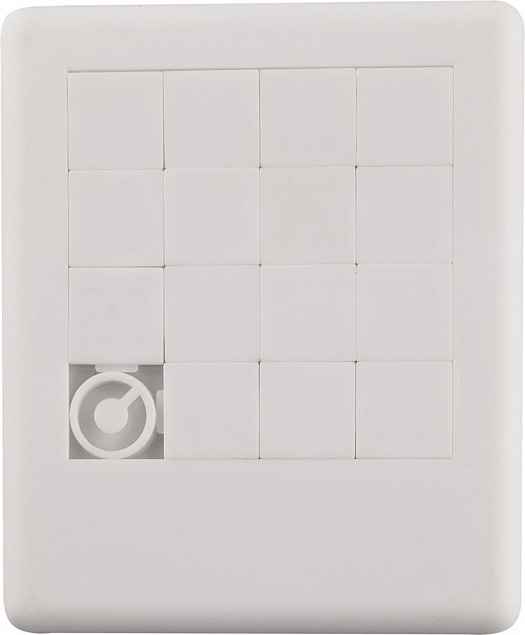Головоломка «Пятнашки», белая с логотипом в Нефтекамске заказать по выгодной цене в кибермаркете AvroraStore