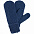 Варежки Brugge, синий меланж с логотипом в Нефтекамске заказать по выгодной цене в кибермаркете AvroraStore