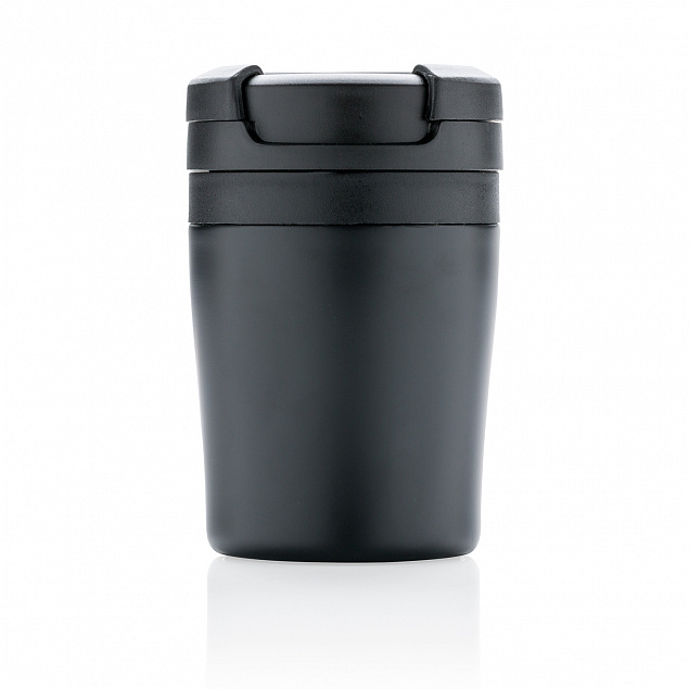 Термокружка Coffee-to-go, черный с логотипом в Нефтекамске заказать по выгодной цене в кибермаркете AvroraStore