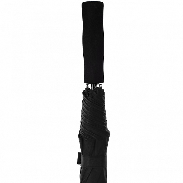 Зонт-трость Color Play, черный с логотипом в Нефтекамске заказать по выгодной цене в кибермаркете AvroraStore