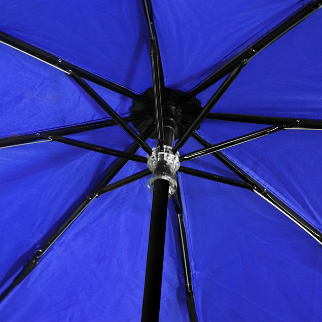 Зонт Glamour - Синий HH с логотипом в Нефтекамске заказать по выгодной цене в кибермаркете AvroraStore