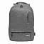 Рюкзак Migliores с USB разъемом, серый/бирюза с логотипом в Нефтекамске заказать по выгодной цене в кибермаркете AvroraStore