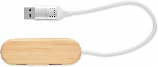 3-портовый USB-концентратор с д с логотипом в Нефтекамске заказать по выгодной цене в кибермаркете AvroraStore