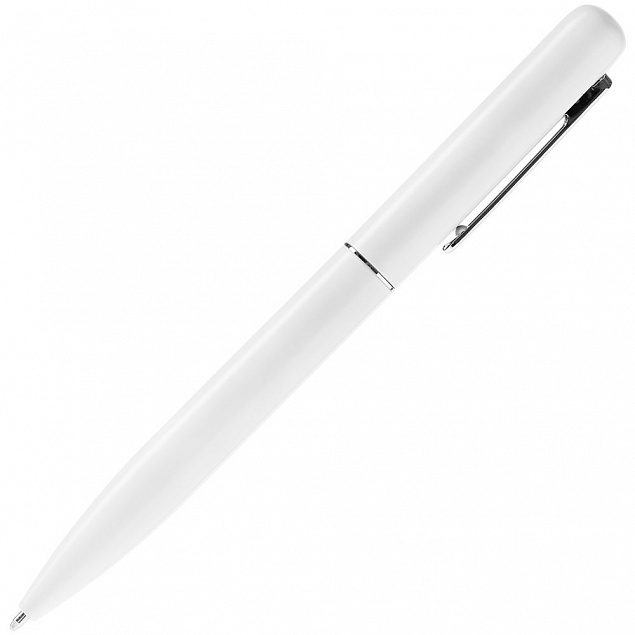 Ручка шариковая Scribo, матовая белая с логотипом в Нефтекамске заказать по выгодной цене в кибермаркете AvroraStore