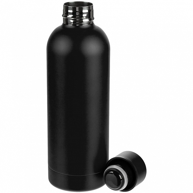 Термобутылка Glendale, черная с логотипом в Нефтекамске заказать по выгодной цене в кибермаркете AvroraStore