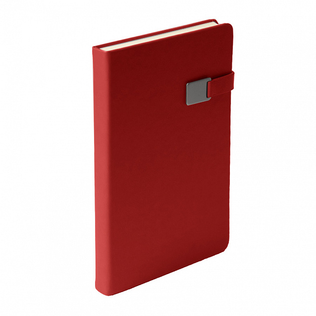Ежедневник недатированный Spirit , А5, красный, кремовый блок с логотипом в Нефтекамске заказать по выгодной цене в кибермаркете AvroraStore