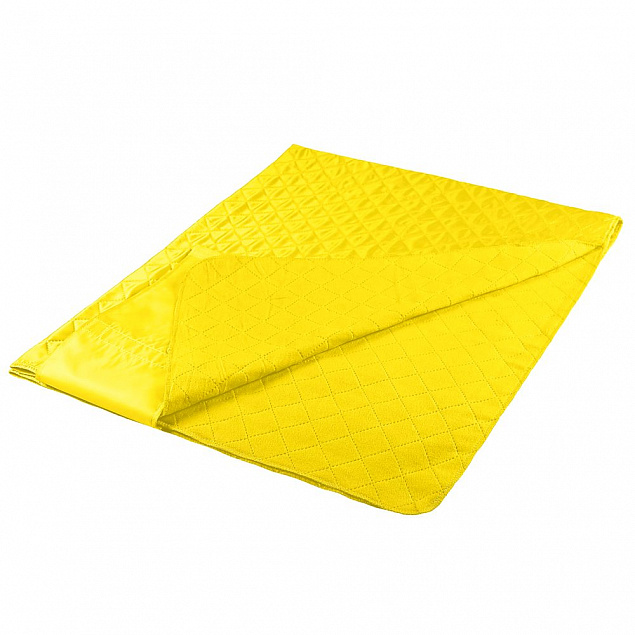 Плед для пикника Comfy, желтый с логотипом в Нефтекамске заказать по выгодной цене в кибермаркете AvroraStore