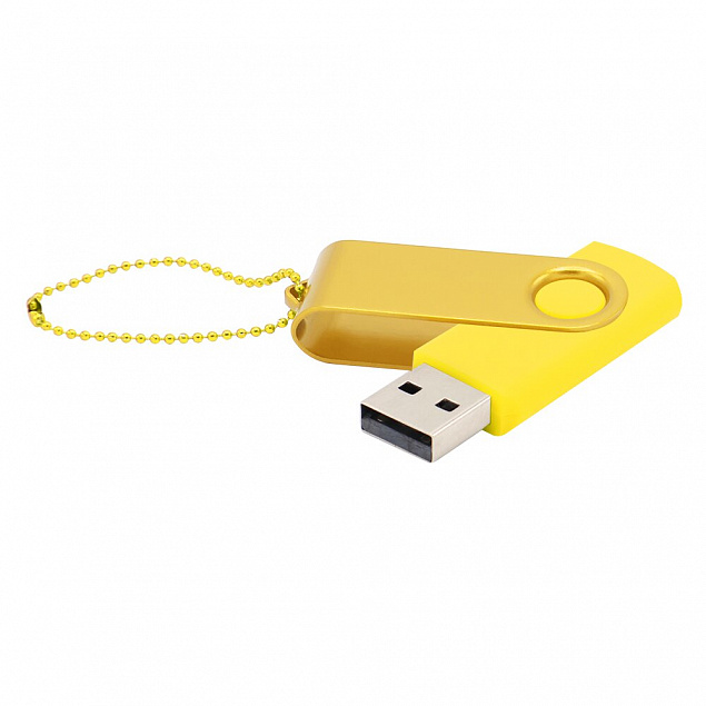 Флешка Designer To Go 2.0 USB 16Gb, желтый с логотипом в Нефтекамске заказать по выгодной цене в кибермаркете AvroraStore